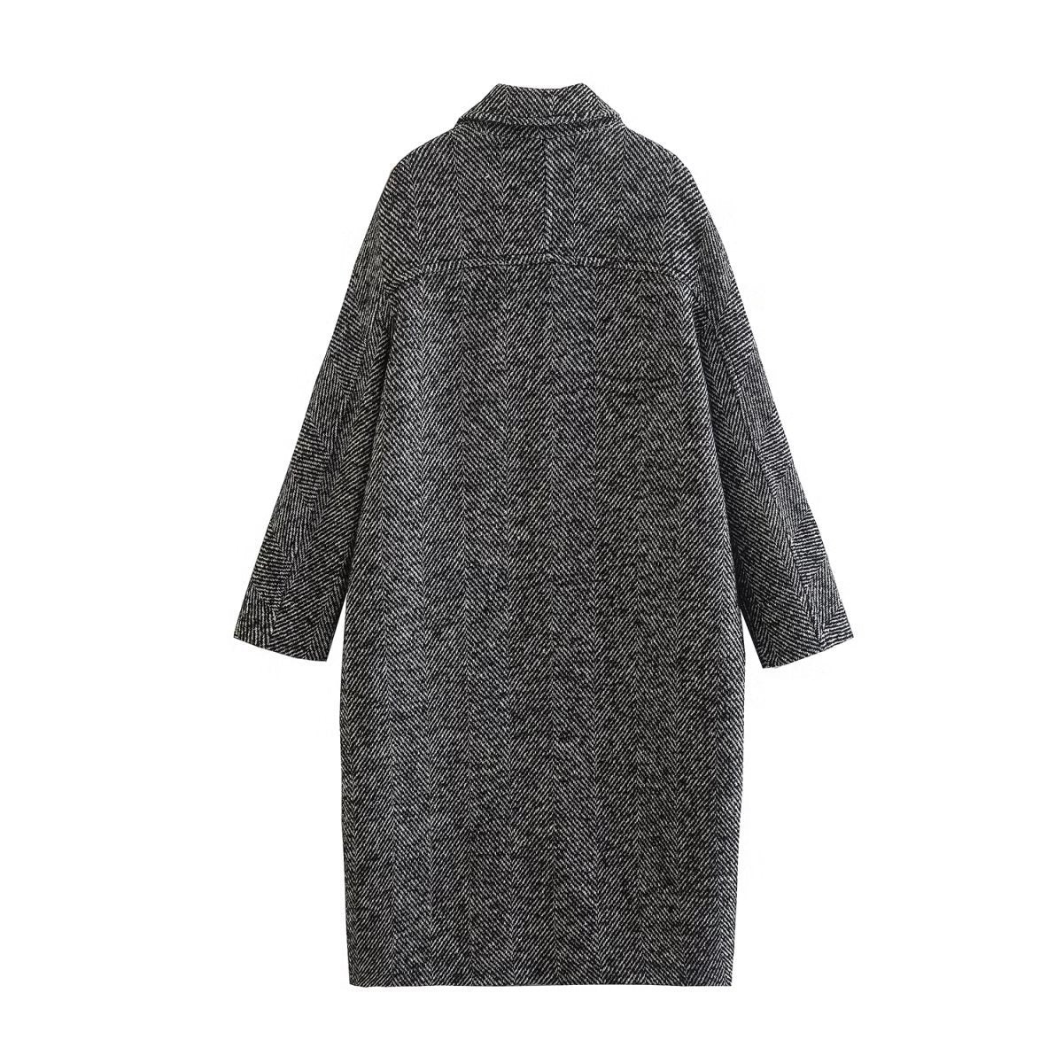 Medium Length Twill Overcoat Women’s Clothes