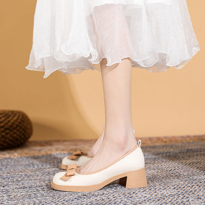 New Bow Loafers Women’s British Style