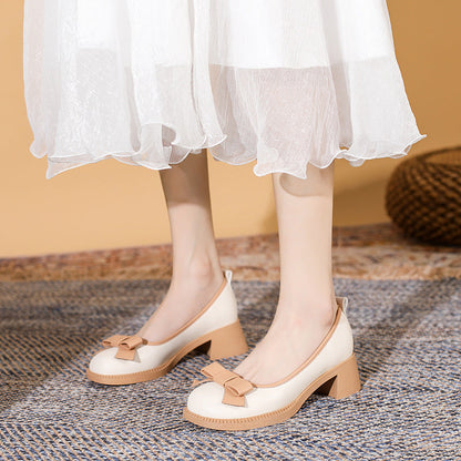New Bow Loafers Women’s British Style